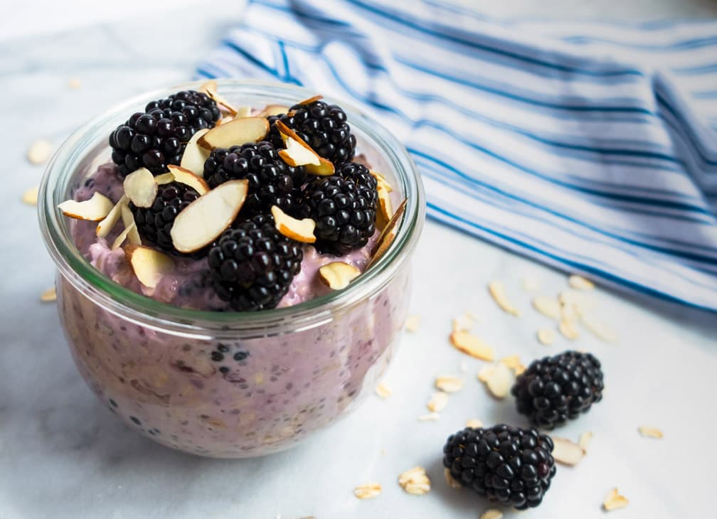 Blackberry Overnight Oats