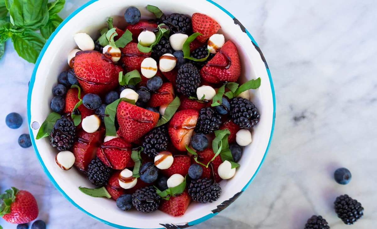 Berry Beautiful Caprese Salad