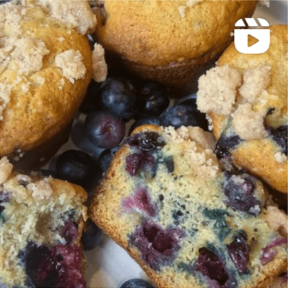 Blueberry muffins