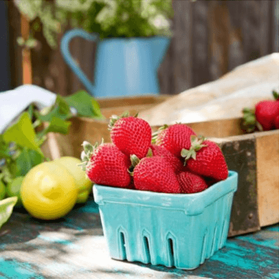 Basket of strawberries